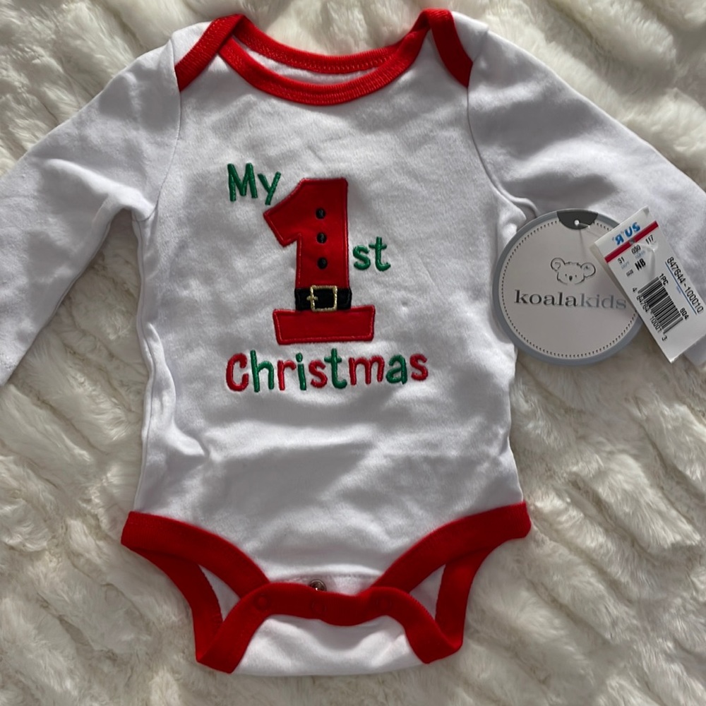 NWT Babies first Christmas onesie. Koala baby